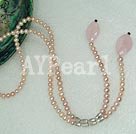 Wholesale pearl gem necklace