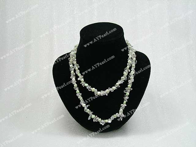 crystal pearl necklace