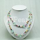 pearl crystal necklace