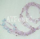 Wholesale crystal pearl necklace