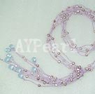 crystal pearl necklace