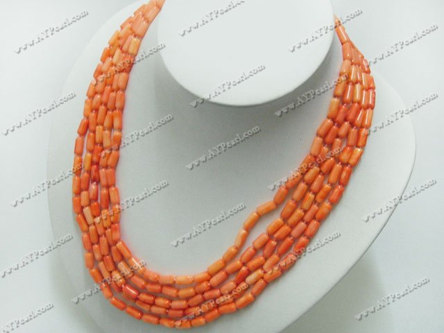 coral necklace