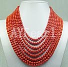 coral necklace