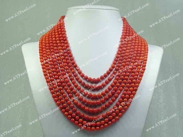 coral necklace