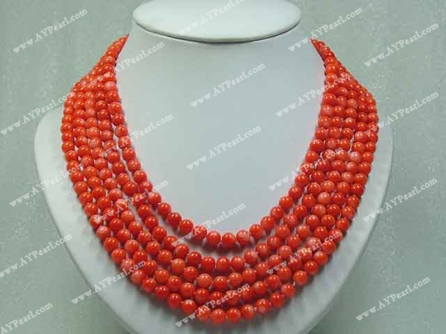 coral necklace