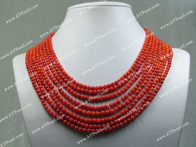 coral necklace