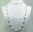 shell garnet necklace
