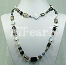 pearl shell crystal necklace