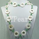 aventurine shell necklace