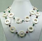 indian agate shell necklace