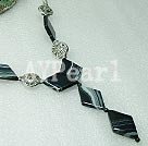 black agate necklace