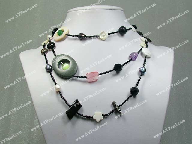 multi-gem necklace