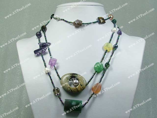 multi-gem necklace