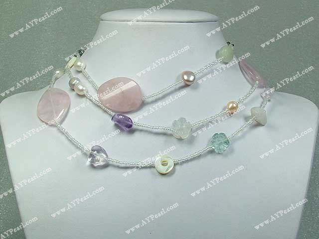 multi-gem necklace