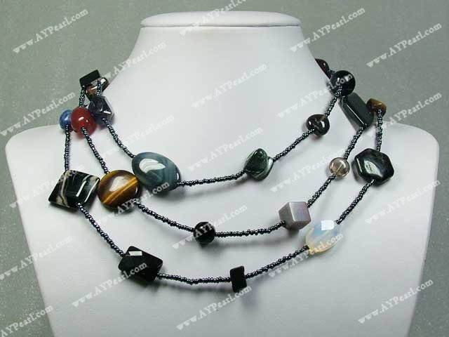 multi-gem necklace