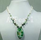 pearl agate necklace