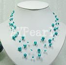 Wholesale dyed pearl necklace