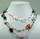 Wholesale multi-gem necklace