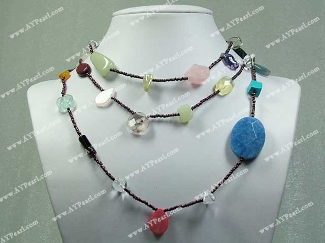 multi-gem necklace