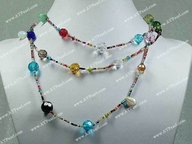 multi-gem necklace