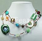 Wholesale multi-gem necklace