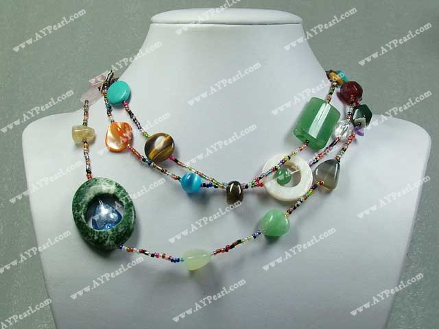 multi-gem necklace