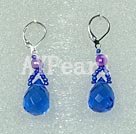 crystal pearl earring