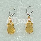 pearl crystal earring