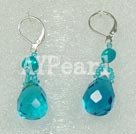 pearl crystal earring