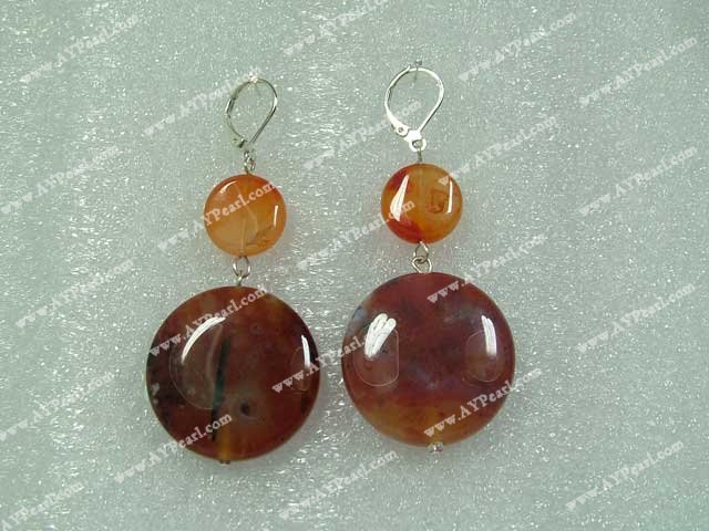 boucle d'oreille en agate