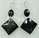 Wholesale earring-black agate earring