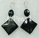 Wholesale Gemstone Earrings-black agate earring