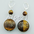 Wholesale earring-tiger eye earring