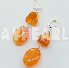 boucle d'oreille en agate