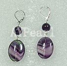 boucle d'oreille fluorite