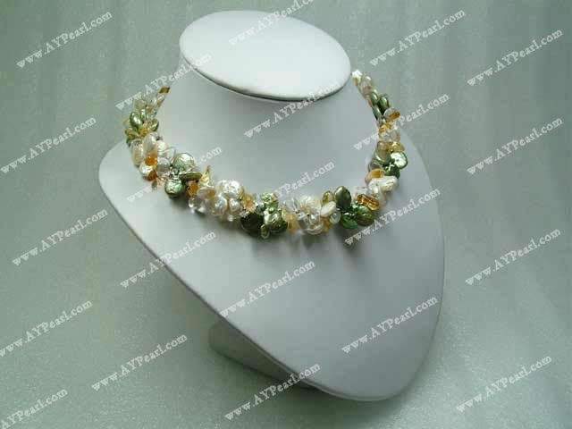 Pearl Crystal Necklace