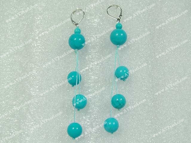 boucle d'oreille turquoise