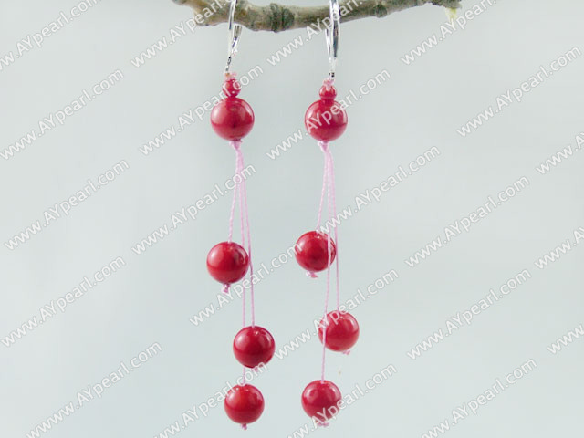 boucle d'oreille de corail