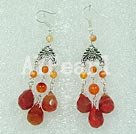 agate crystal earring