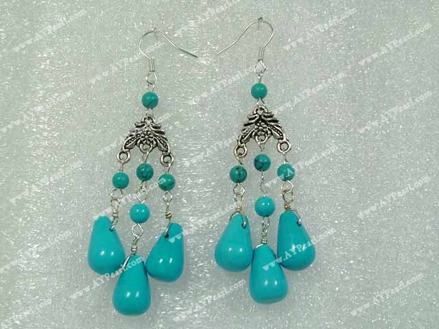 boucle d'oreille turquoise