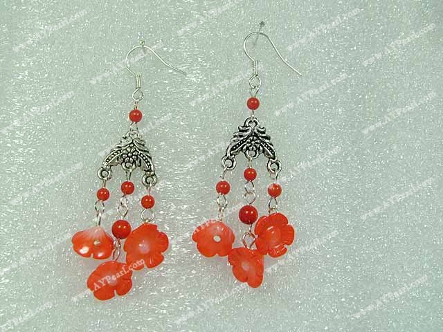 coral earring