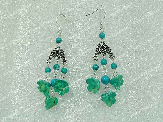 boucle d'oreille turquoise