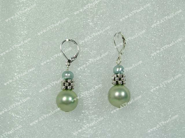 perle coquillage perles boucle d'oreille