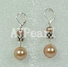 pearl sea shell bead earring