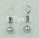 pearl sea shell bead earring