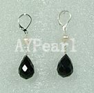 pearl crystal earring