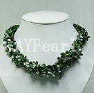 dyed shell necklace