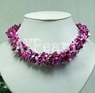 dyed shell necklace