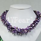 dyed shell necklace