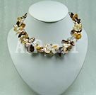 pearl crystal necklace